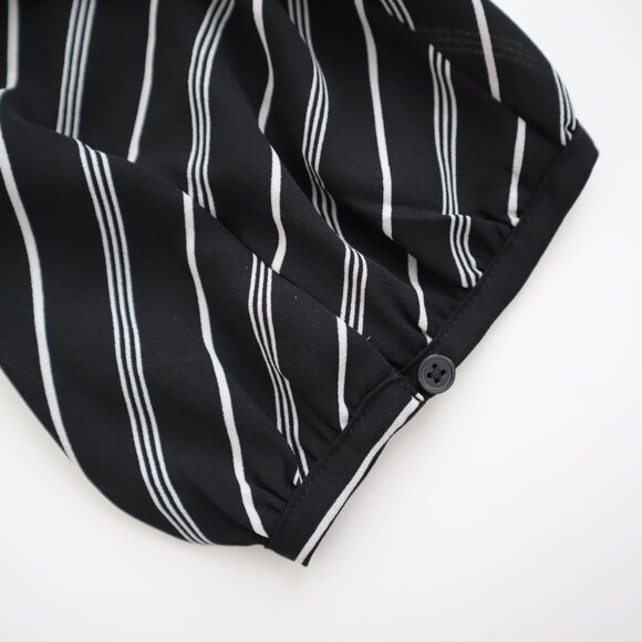 LOFT Striped Wrap Top with Waist Tie | S - Picture 5 of 6